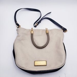 Marc by Marc Jacobs Too Hot to Handle Leather Satchel Cream